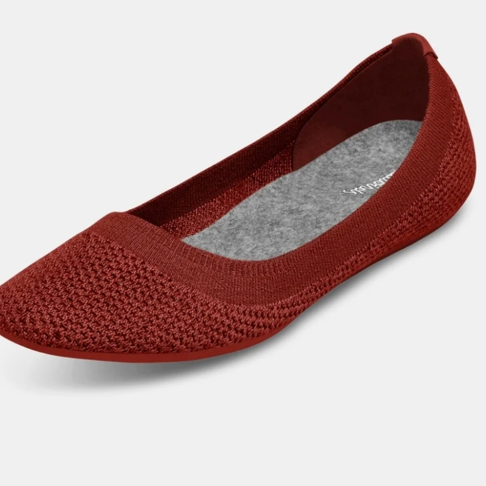 NEW Allbirds Pomegranate Dark Red Tree Breezer Ballet Flats 10.5 - Picture 2 of 6